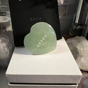 New Seree Green Aventurine Heart-Shaped Phone Pop Grip